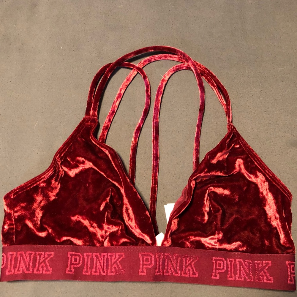 VS velvet bralette, never worn